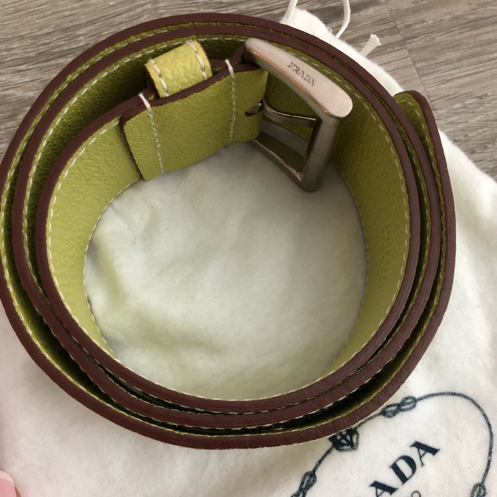Green Prada Belt w/ Original Dust bag